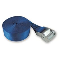 Sangle polypropylene avec came à griffes 25mmx5m bleu - CHAPUIS