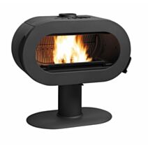 Poêle à bois Fifty Plus Pied Fonte 60cm noir - INVICTA