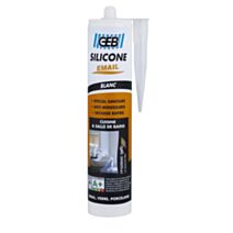 Mastic Silicone Emaille Blanc 280ml - GEB