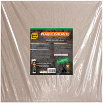 plaque isolante fibre minerale 500 x 500 x 5 mm - PYROFEU