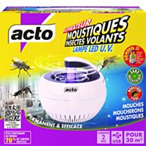 Aspirateur Moustiques/ Insectes Volants Lampe LED U.V. - ACTO