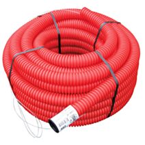 Gaine TPC PE Diam.63 rouge - couronne de 15 ML - FITT