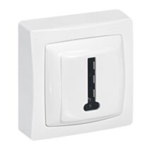 Prise téléphone Appareillage Saillie - 8 contacts en T blanc - LEGRAND