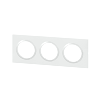 PLAQUE 3 POSTES BLANC DOOXIE
