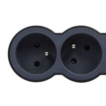 Multiprise 4 prises 2P+T 3G 1,5mm² 3m Noir