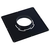 Plaque de propreté inox 40x40cm ∅180mm - TEN