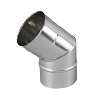 Coude inox 2 parties 45° Ø180mm - TEN