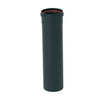 Tuyaux rigide en émail noir 33cm ∅80mm - TEN