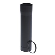 Tuyau rigide Télescopique 500mm noir mat en acier émaillé Ø180mm- TEN