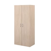 Armoire 2 portes Easy Life panneau particules décor Blanc - PARISOT