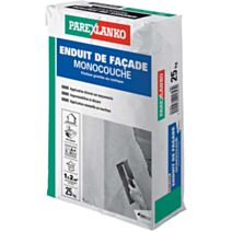 Enduit façade monocouche anthracite G95 25kg - PAREXLANKO