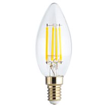 Ampoule Retroled flamme transparent E14 5W blanc neutre - INVENTIV