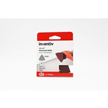 5 patins Delta 95x95mm grains 120 - INVENTIV
