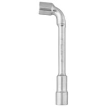 Clé à pipe débouchée 17mm 6/12 pans chrome vanadium - INVENTIV