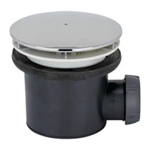 Bonde pour receveur Tourbillon Ø90mm, dôme abs chromé - INVENTIV