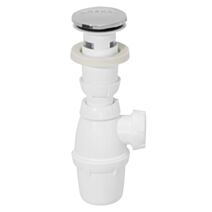 Siphon et bonde à fermeture quick-clac pour lavabo - INVENTIV