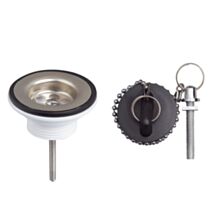 Bonde de lavabo à fermeture à bouchon - INVENTIV