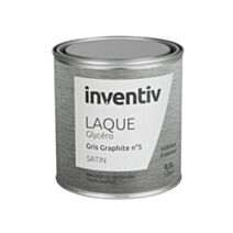 Peinture Laque Glycéro Gris graphite n°5 Satin 2L - INVENTIV