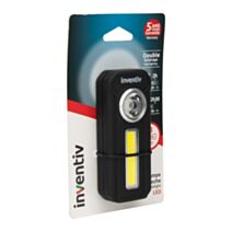 Lampe de poche LED + COB à piles 300 lumens - INVENTIV