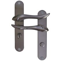 Poignées de porte à verrou Omer aluminium - MR BRICOLAGE