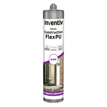 Mastic Construction Flex PU Blanc 300ml - INVENTIV