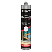 Mastic Maçonnerie Pro blanc 300 mL - INVENTIV