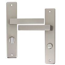 2 poignées de porte Béa entraxe 195 conda alu fini inox velours - INVENTIV