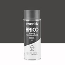 Peinture aérosol Haute Température fonte mat 400ml - INVENTIV