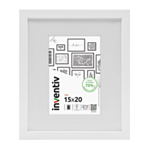Cadre photo Isis blanc 15x20cm - INVENTIV