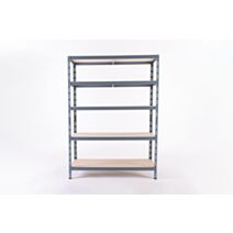 Etagère 5 plateaux bois/métal 50x150xH.179cm - INVENTIV