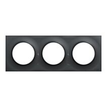Plaque triple Odace Styl anthracite - SCHNEIDER ELECTRIC