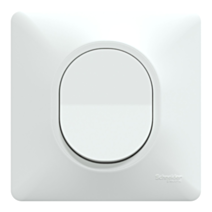 Va-et-vient Ovalis blanc complet 10AX monobloc - SCHNEIDER ELECTRIC