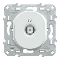 Prise tv à assembler Ovalis blanc - SCHNEIDER ELECTRIC