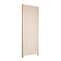 Bloc porte intérieur alvéolaire 204x83cm brut poussant droite - BALLAY