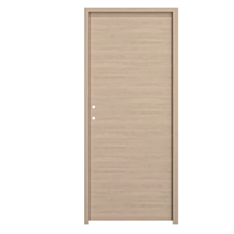 Bloc porte mélaminé chêne clair poussant droite 2040x830mm huisserie MDF 72x45mm - BALLAY