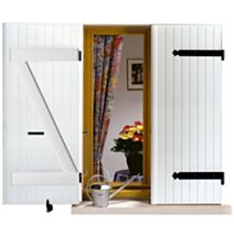 Volet en kit PVC blanc 118x62cm Ep.24mm