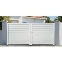Portail PVC Fidji 3x1,55m Blanc