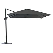Parasol déporté Roma 3x3m Gris - PROLOISIRS