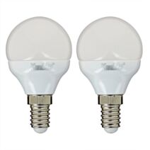 2 ampoules led SMD E14 470lm 4,9W blanc chaud - XANLITE