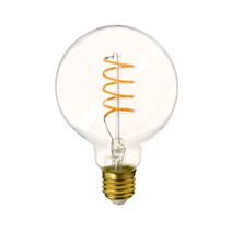Ampoule filament LED G95 déco spirale Ø9,5x14cm transparent blanc chaud - XANLITE