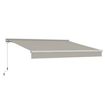 Store banne manuel semi-coffre Lumya 3,5x3m écru