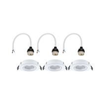 Encastré GU10 orientable Ø90mm x3 max.10W blanc - PAULMANN
