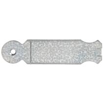 Patte à scellement arrondie Ø5,5mm 3x12,5x0,25cm - ALBERTS