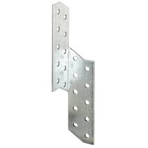 Équerre renvoyée 32x170x2mm Ø5mm 20 trous - ALBERTS