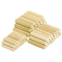 Tourillons bois D.6x30mm x200 naturel - WOLFCRAFT