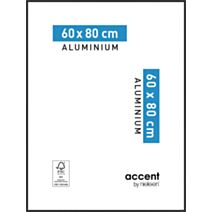 Cadre photo Accent Aluminium Noir 60x80cm - NIELSEN