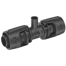 4 Dérivations en T pour micro-asperseurs 1/2 13mm + Connexion «Quick & Easy» - GARDENA