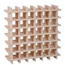 Casier 36 bouteilles Pin massif Brut L75,9xH,75,9x22cm - LUSIMAT