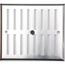 Grille aluminium réglable 17x19cm argent mate - FEPRE