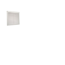 Grille d'aération ABS blanc 24x26 cm